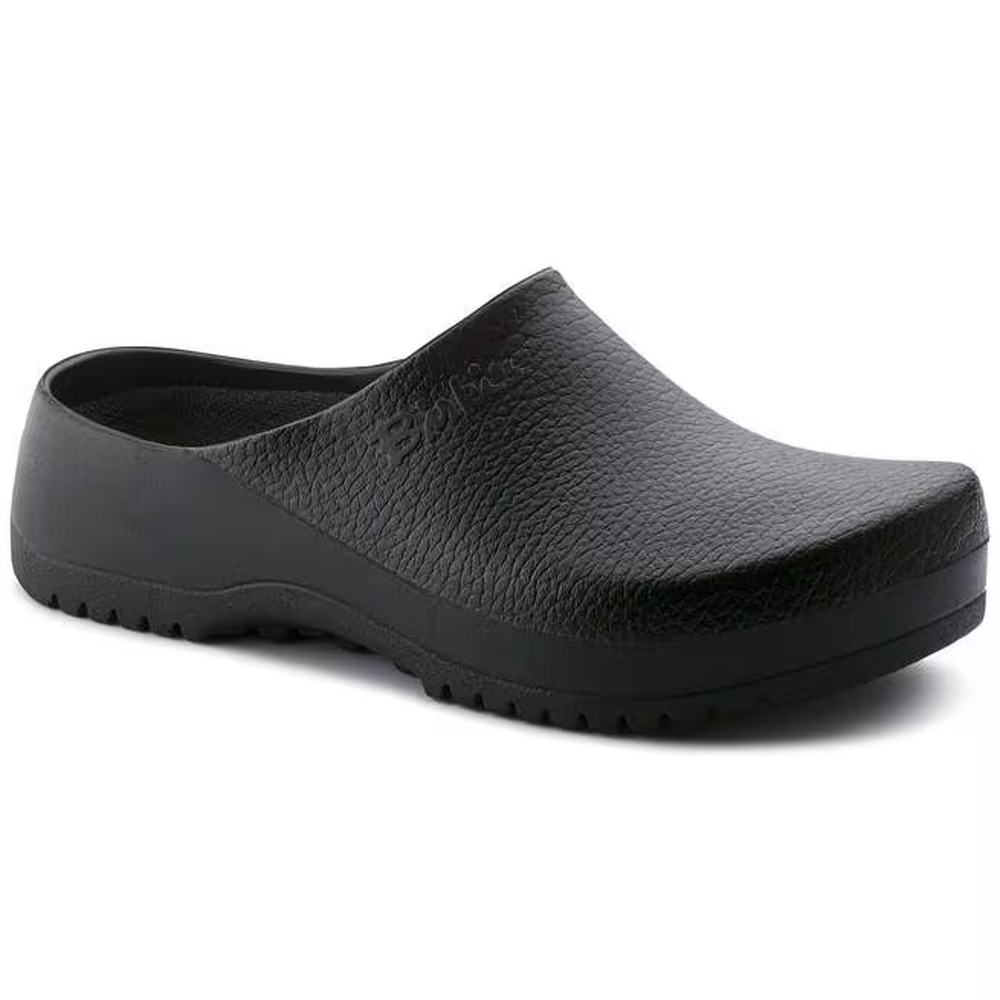 Birkenstock Super Birki PU Kitchen Medical Black Clog USL9 EU40 68011 Wide